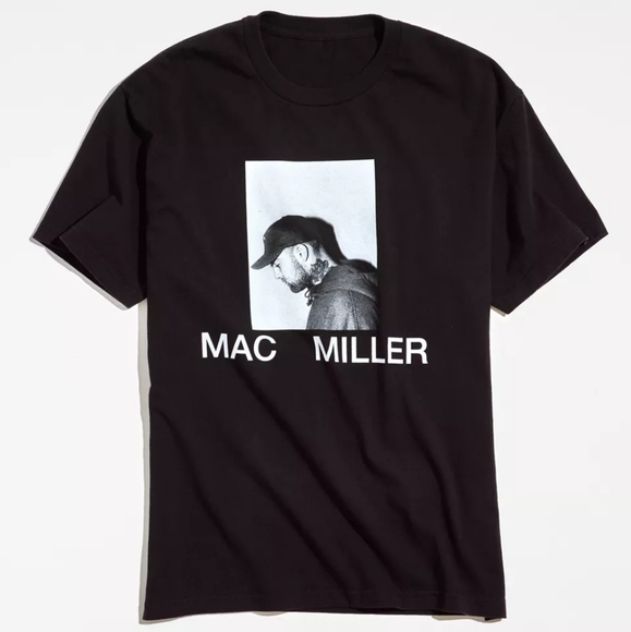 🆕️ Urban Outfitters Mac Miller Portrait Tee in Black - Picture 2 of 7